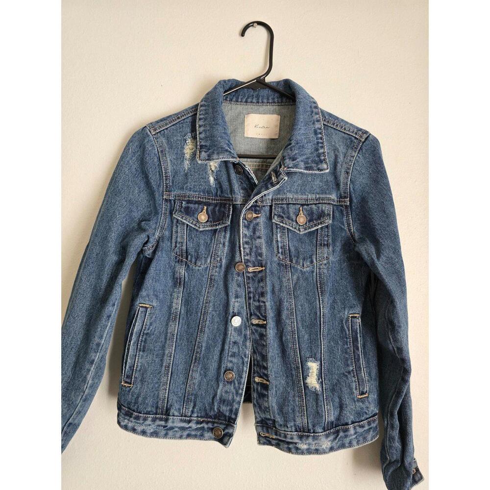 KanCan Classic Trucker Denim Jean Jacket (S)